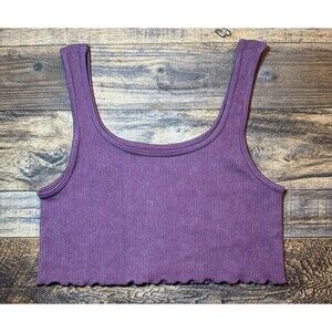 Aeropostale Seriously Soft Seamless Ribbed‎ Crop Tank – Women’s Medium Purple